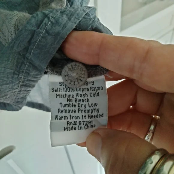 Johnny Was embroidered button down shirt - Picture 6 of 9